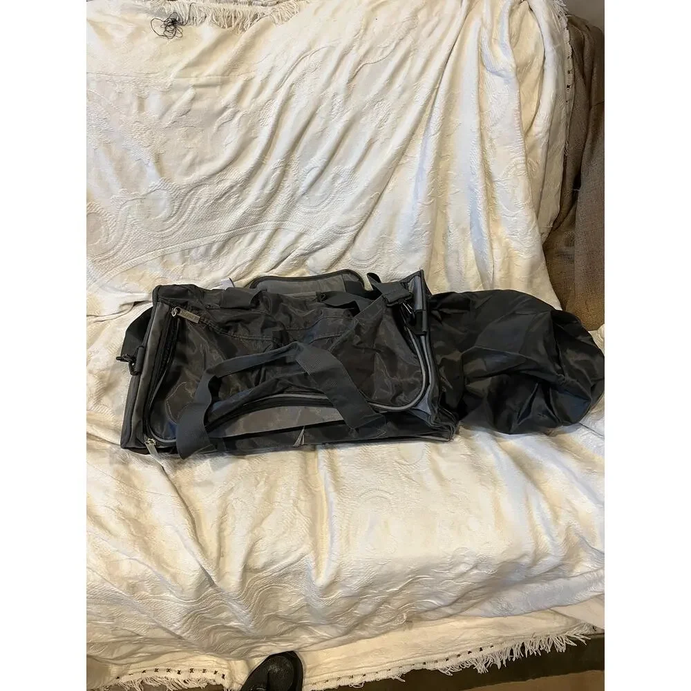 Nautica Charcoal Gray Duffel 18x10x8